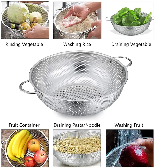 Mivana_28_CM_Stainless_Steel_Colander_with_Handle_and_Easy_Grip_Micro-Perforated_Kitchen_Food_Mesh_Strainer_Legs_for_Pasta,_Fruits,_Noodle,_Salad,_Dishwasher_Safe
