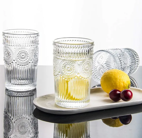 Premium_Water_and_Juice_Glasses_and_Beverage_Dispenser_Set_Combo_[6_Piece_Glass_280ML_&_1_Piece_Drink_Dispenser_2.8_Liter]_for_Dining_Table,Home_&_Restaurant,Party_(MTS_-_28)