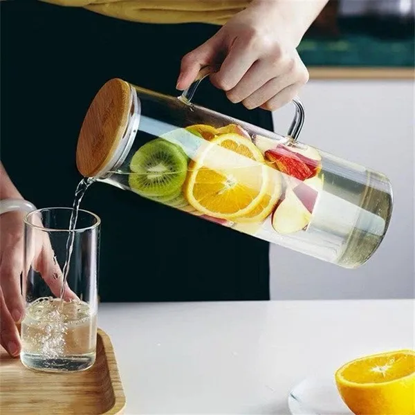 Premium_Water_and_Juice_Glass_&_Borosilicate_Glass_Jug_Set_Combo_[6_Piece_Glass_300ML_&_1_Piece_Jug_with_Bamboo_lid_1_Liter]_Transparent_Set_for_Dining_Table,Home_&_Restaurant_(MTS_-_22)