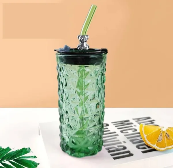 Glass_Coffee_Mug_with_Straw_Green_Tea_Sipper_Tumbler_Mugs_with_Lid_Pack_of_1-400_ML_Travel_Mug_for_Drinking_Glass,_Milk_Mug,Lemon_Tea,Water_Juice_Cup