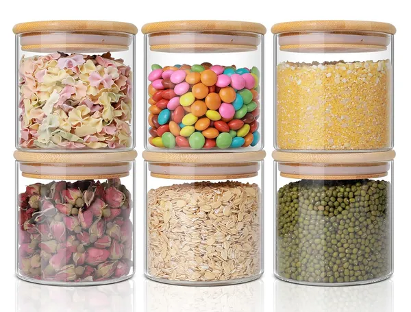 750ML_Glass_Storage_Canister_Holder_with_Airtight_Bamboo_Lid-__Pack_of_(6)