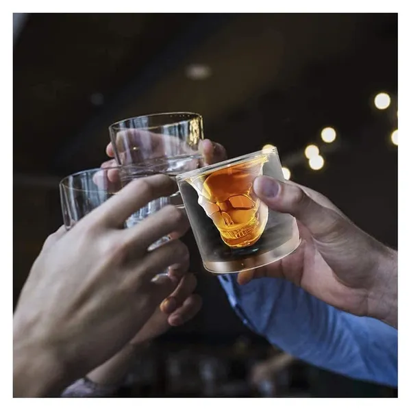 Skull__Shot_And_Whisky_Glass_And_Cocktail_Glasses_Clear_(Set_of_2),250_ML