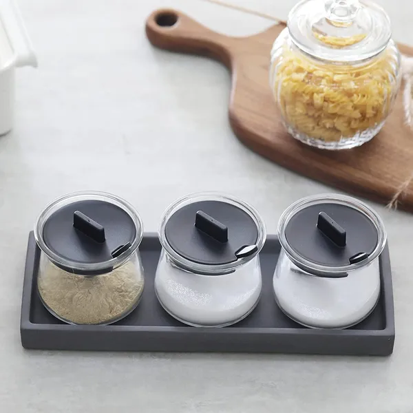 Glass_Food_Storage_Airtight_Container_with_Lid_With_Spoon_For_Tea_Coffee_&_Sugar,_Dry_Fruit_jars,_Storage_Box,_Set_of_3
