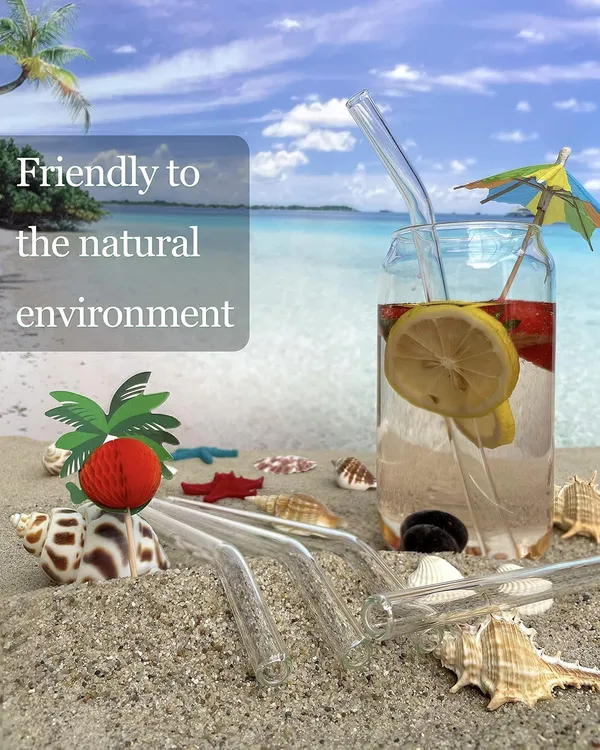 Reusable_Glass_Straw_Set_of_12_Ecofriendly_Multiuse_Drinking_Straws_Easy_to_Clean_for_Elegant_&_Durable_�_Perfect_for_Juice,_Cocktails,_Smoothies,_Coffee_&_More_Drinks