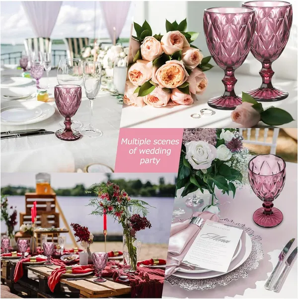 300_ML_Crystal_Pink_Wine_Glass_Red_or_White_Cut_Wine,_Transparent_Champagne_Flute_Wine_Glass_-__Pack_of_(6)
