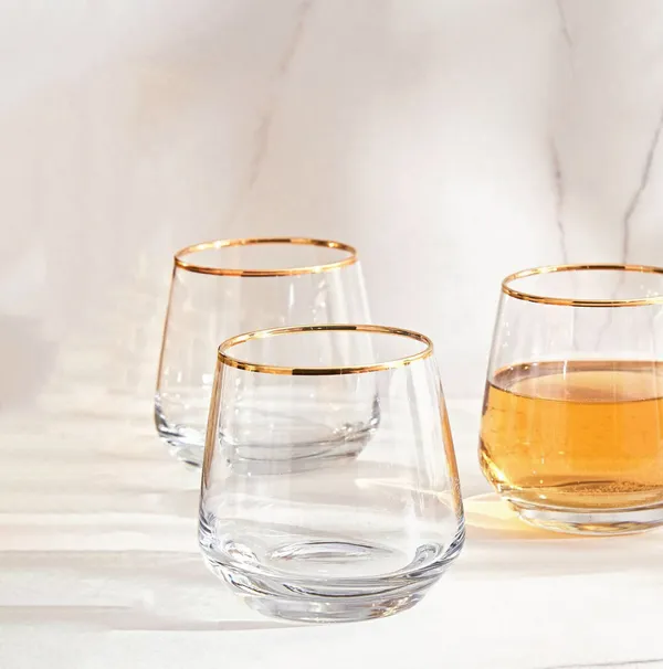 380_ML_Golden_Rim_Juice_&_Cocktail_Glasses_Clear_(Set_of_6)
