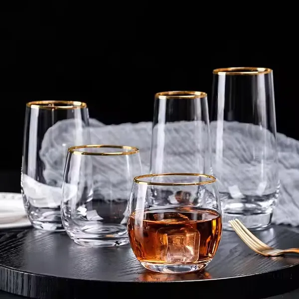 380_ML_Golden_Rim_Juice_&_Cocktail_Glasses_Clear_(Set_of_6)