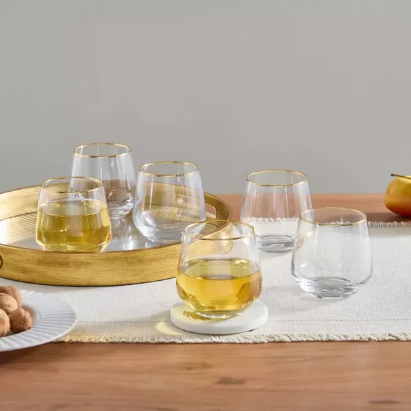 380_ML_Golden_Rim_Juice_&_Cocktail_Glasses_Clear_(Set_of_6)