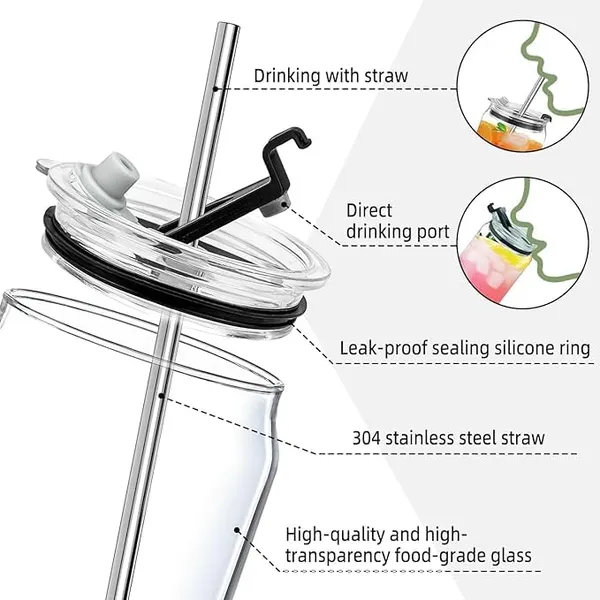 Glass_Coffee_Mug_with_Straw_Green_Tea_Sipper_Tumbler_Mugs_with_Lid_Pack_of_1-400_ML_Travel_Mug_for_Drinking_Glass,_Milk_Mug,Lemon_Tea,Water_Juice_Cup_(CM_-_12)