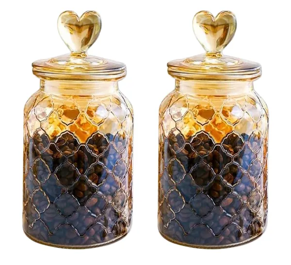 Brown_Glass_Food_Storage_Jars_with_Glass_Lids_1000ml_Set_of_2,_Love_Heart_Handle_Lid_Jar_for_Home_Kitchen,Flour,_Sugar,_Coffee,_Pasta,Grains,Cookies,_Snacks