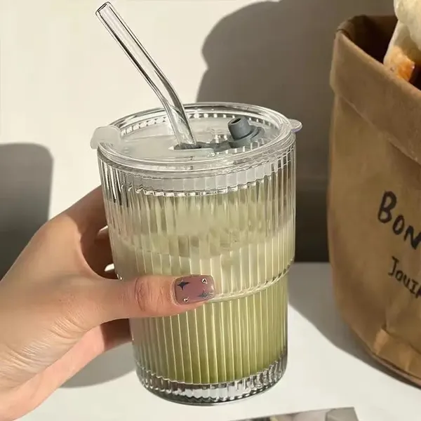 Glass_Coffee_Mug_with_Straw_Green_Tea_Sipper_Tumbler_Mugs_with_Lid_Pack_of_1-370_ML_Travel_Mug_for_Drinking_Glass,_Milk_Mug,Lemon_Tea,Water_Juice_Cup_(CM_-_16)