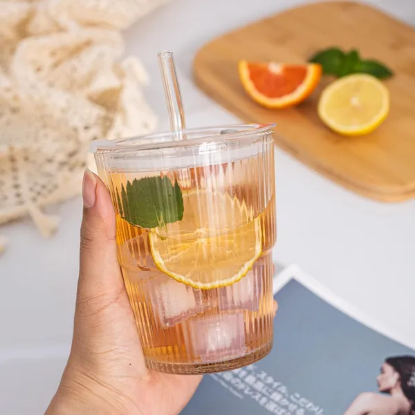 Glass_Coffee_Mug_with_Straw_Green_Tea_Sipper_Tumbler_Mugs_with_Lid_Pack_of_1-370_ML_Travel_Mug_for_Drinking_Glass,_Milk_Mug,Lemon_Tea,Water_Juice_Cup_(CM_-_16)