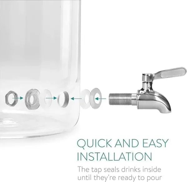 5.5_Liter_Glass_Beverage_Dispenser_with_Tap,_Ice_Drink_Dispensers_for_Juice,_Water,_Cocktails,_Detox_Drinks_&_More_Perfect_for_Party,Bars,Home_&_Restaurants,Weddings_Decoration