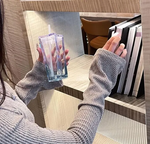 350ml_Drink_Coffee_Glass_Cup_with_Lid_and_Straw_Transparent,_Clear_Set_of_(1)