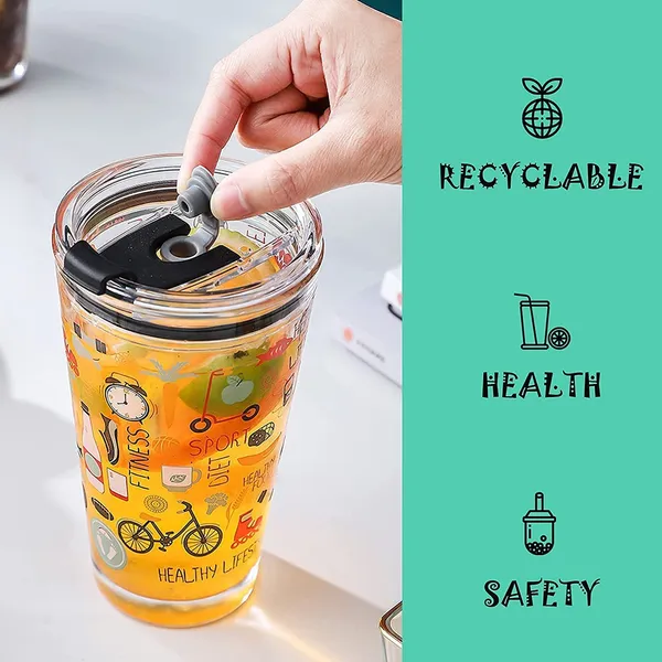 Glass_Coffee_Mug_with_Straw_Green_Tea_Sipper_Tumbler_Mugs_with_Lid_Pack_of_1-450_ML_Travel_Mug_for_Drinking_Glass,_Milk_Mug,Lemon_Tea,Water_Juice_Cup_(CM_-_18)
