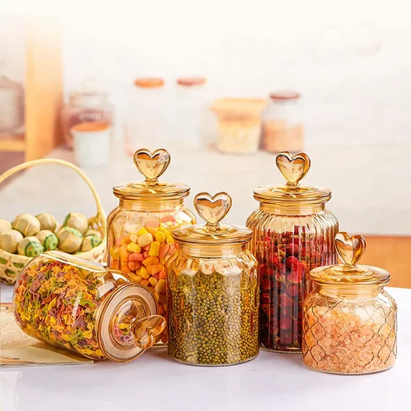 Brown_Glass_Food_Storage_Jars_with_Glass_Lids_700_ML_Set_of_2,_Love_Heart_Handle_Lid_Jar_for_Home_Kitchen,Flour,_Sugar,_Coffee,_Pasta,_Grains,_Cookies,_Snacks