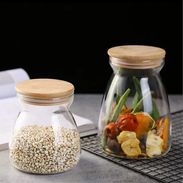 650ML_Glass_Storage_Canister_Holder_with_Airtight_Bamboo_Lid-_Pack_of_(2)