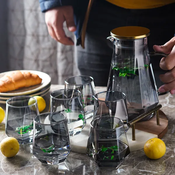 Crystal_Water_and_Juice_Glasses_Set_of_6_|_Black_Jug_Set_Combo,_(6_PC_Glasses_350ML_and_1_Water_Jug_1.2_Litre),_Transparent,_Glass_and_Jug_Set_for_Dining
