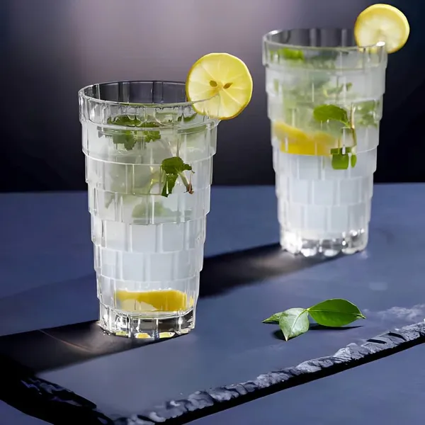 Premium_Water_&_Juice_Drinking_Glasses__350_ML_Set_Of_6,Highball_Lead-Free_Glass,Tumblers_For_Water,Juice,Beer,Cocktail_And_Mixed_Drinks