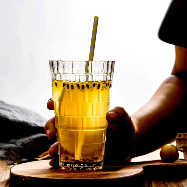 Premium_Water_&_Juice_Drinking_Glasses__350_ML_Set_Of_6,Highball_Lead-Free_Glass,Tumblers_For_Water,Juice,Beer,Cocktail_And_Mixed_Drinks