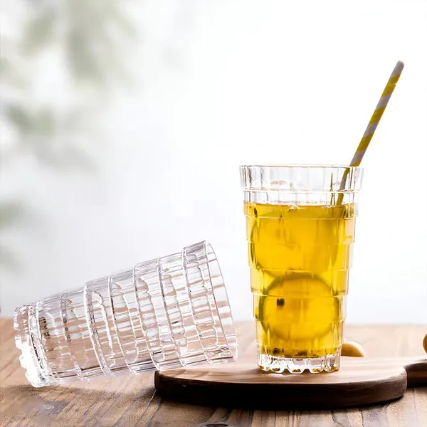 Premium_Water_&_Juice_Drinking_Glasses__350_ML_Set_Of_6,Highball_Lead-Free_Glass,Tumblers_For_Water,Juice,Beer,Cocktail_And_Mixed_Drinks