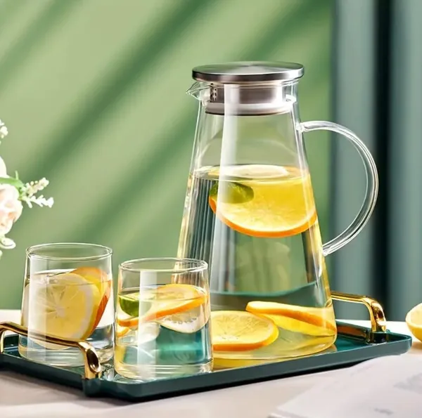 Premium_Water_and_Juice_Glass_&_Borosilicate_Glass_Jug_Set_Combo_[6_Piece_Glass_280_ML_&_1_Piece_Jug_2_Liter]_Transparent_Pitcher_Set_for_Dining_Table,_Home_&_Restaurant,Party_(MTS_-_03)