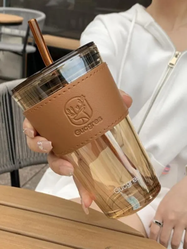 Brown_Glass_Coffee_Mug_with_Straw,_Sipper_Tumbler_Mugs_with_Lid_Pack_of_1-400_ML_Travel_Mug_for_Drinking_Glass,_Milk_Mug,Lemon_Tea,Water_Juice_Cup_Brown_(CM_-_36)