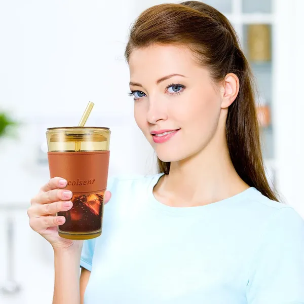 Brown_Glass_Coffee_Mug_with_Straw,_Sipper_Tumbler_Mugs_with_Lid_Pack_of_1-400_ML_Travel_Mug_for_Drinking_Glass,_Milk_Mug,Lemon_Tea,Water_Juice_Cup_Brown_(CM_-_36)