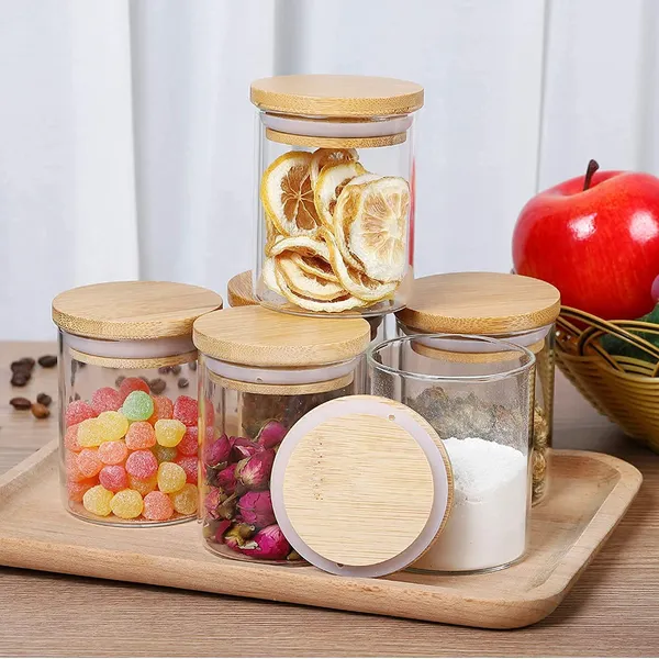 280ML_Glass_Storage_Canister_Holder_with_Airtight_Bamboo_Lid-__Pack_of_(6)