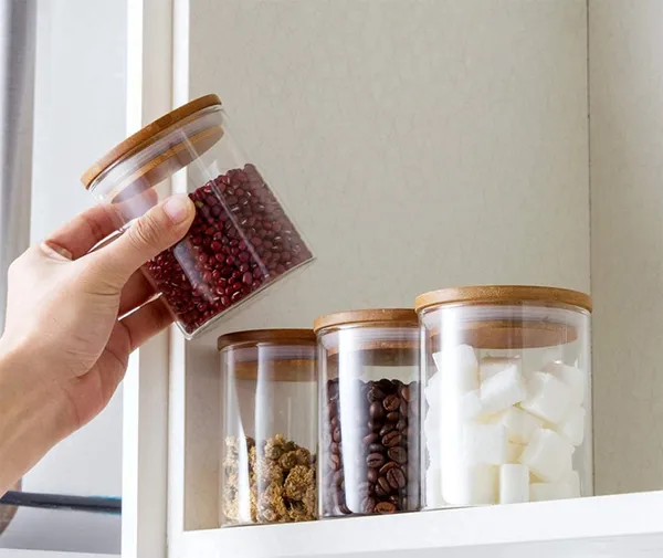 280ML_Glass_Storage_Canister_Holder_with_Airtight_Bamboo_Lid-__Pack_of_(6)