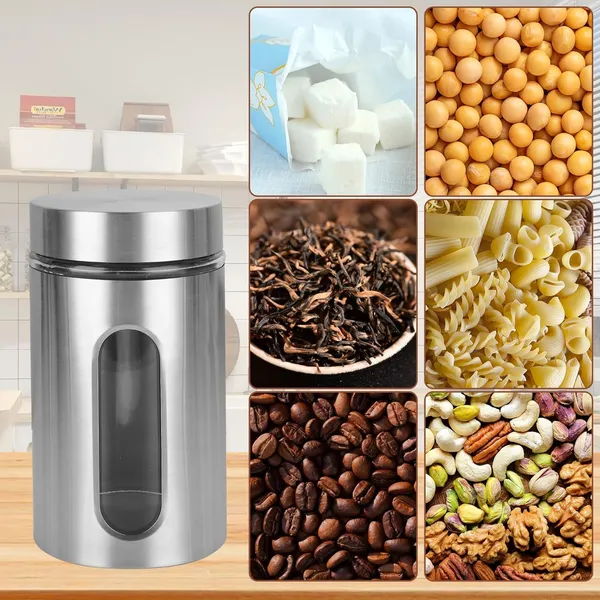 Modern_800ML_Steel_Cover_Window_Clear_Glass_Jars_Set_Stainless_Steel_Containers_with_Lids_for_Storage_Coffee,Tea,Candy,Flour,Spices,Home_&_Kitchen_Decoration_(VM-11,_SET_OF_6)