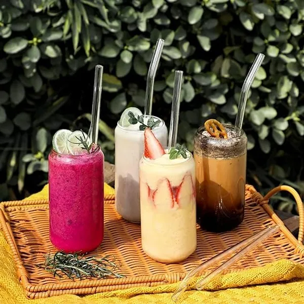 Reusable_Glass_Straw_Set_of_6_Ecofriendly_Multiuse_Drinking_Straws_Easy_to_Clean_Elegant_&_Durable_�_Perfect_for_Juice,_Cocktails,_Smoothies,_Coffee_&_More_Drinks