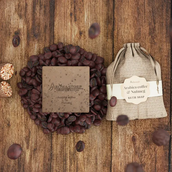 Arabica_Coffee_Nutmeg_Cold_Pressed_Exfoliating_Bath_Soap_For__Unisex
