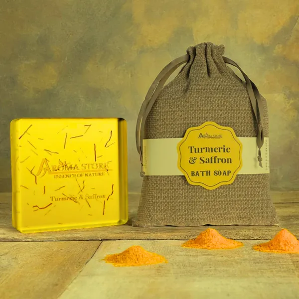 Honey_Turmeric__And_Saffron_Ayurvedic_Handmade_Bath_Soap_For__Unisex