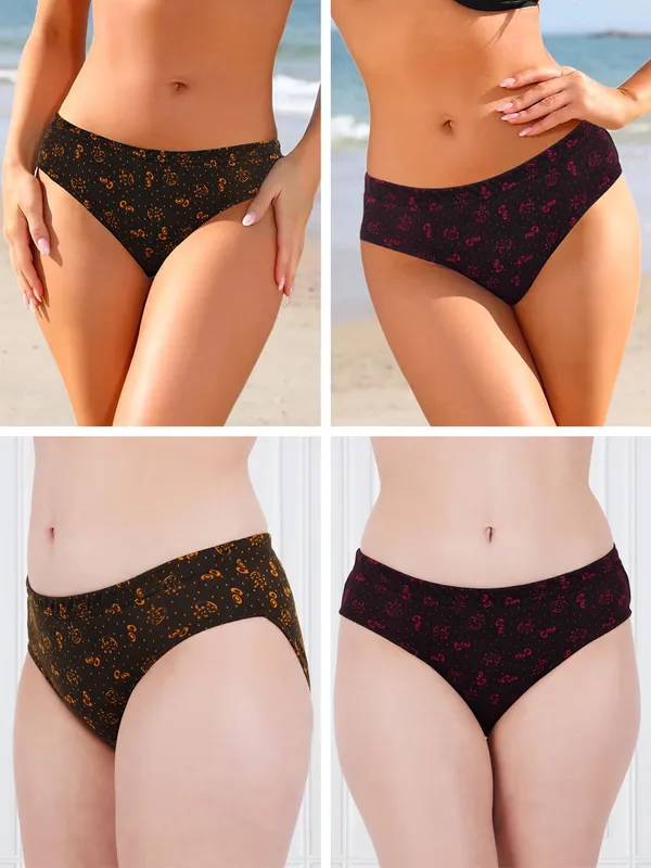 Pack_of_2_Pink_&_Yellow_100%_Cotton_Polka_Flower_Print_Panty