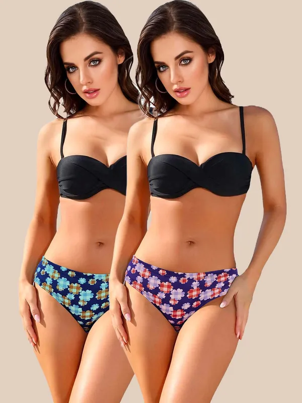 Pack_of_2_Blue_&_Red_100%_Cotton_Flower_Print_Panty