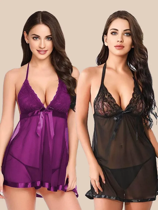 Black_and_Purple__Beautiful_Babydoll_Lingerie_Set