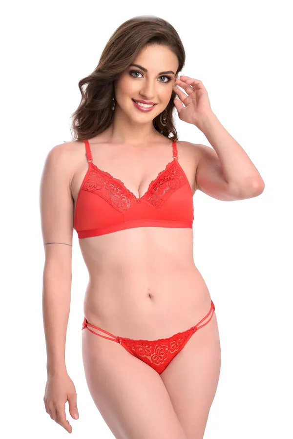 Maroon_&_Red_&_Pink_Beautiful_Non_Padded_Lingerie_Set