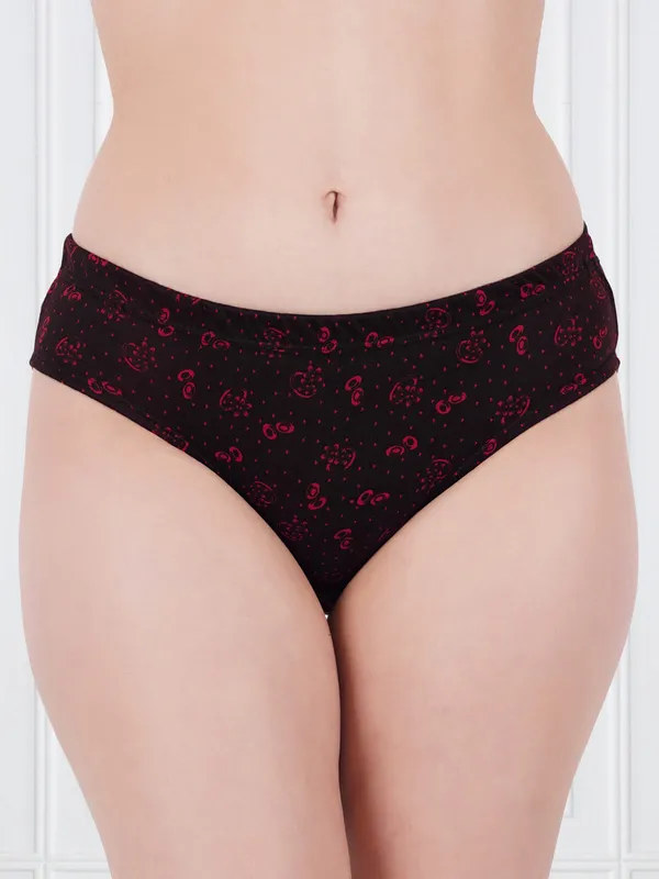 Green_&_Pink_100%_Cotton_Polka_Flower_Print_Panty_set