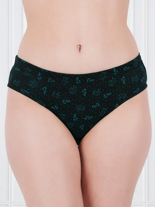 Pack_of_2_Yellow_&_Green_100%_Cotton_Polka_Flower_Print_Panty