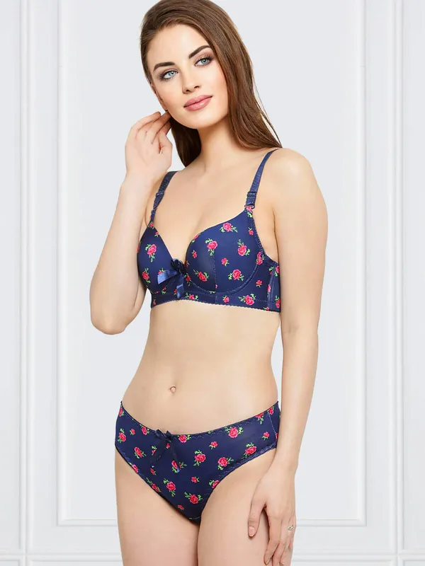 Blue_Floral_Print_T-Shirt_Bra_&_Panty_Set
