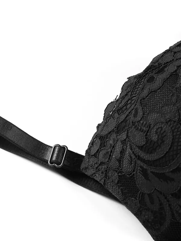 Black_Sexy_Women's_Moulded_Lace_Push-up_Bra_Panty_Set