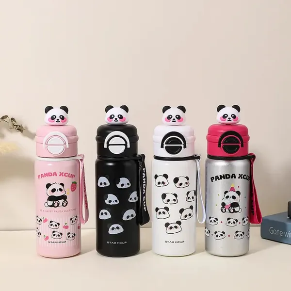 Panda_Stainless_Steel_Water_Bottle_550ML_|_SUS_304_Double_Wall_Insulated_with_Dual_Lids_&_Carry_Tag_|_Hot_&_Cold_Cartoon_Flask_for_Kids