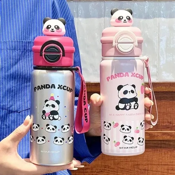 Panda_Stainless_Steel_Water_Bottle_550ML_|_SUS_304_Double_Wall_Insulated_with_Dual_Lids_&_Carry_Tag_|_Hot_&_Cold_Cartoon_Flask_for_Kids