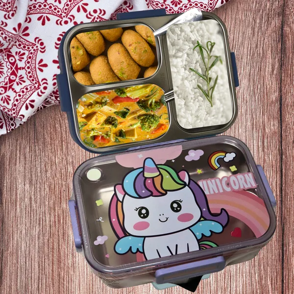 Unicorn_Steel_Bento_Box_Pink_|_3_Compartments_|_Leak-Proof_Tiffin_Box_for_School_Kids_&_Adults