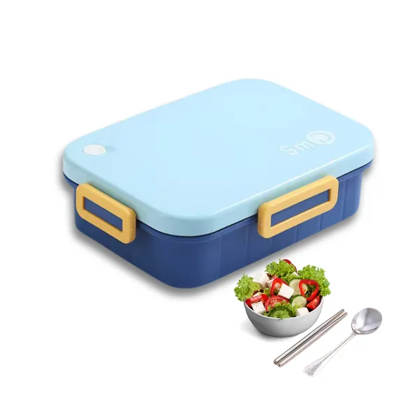 750ml_Leak-Proof_Stainless_Steel_Lunch_Box_Blue_|_3-Compartment_Tiffin_for_Office,_School_&_Travel