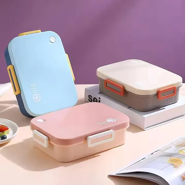 750ml_Leak-Proof_Stainless_Steel_Lunch_Box_Pink_|_3-Compartment_Tiffin_for_Office,_School_&_Travel