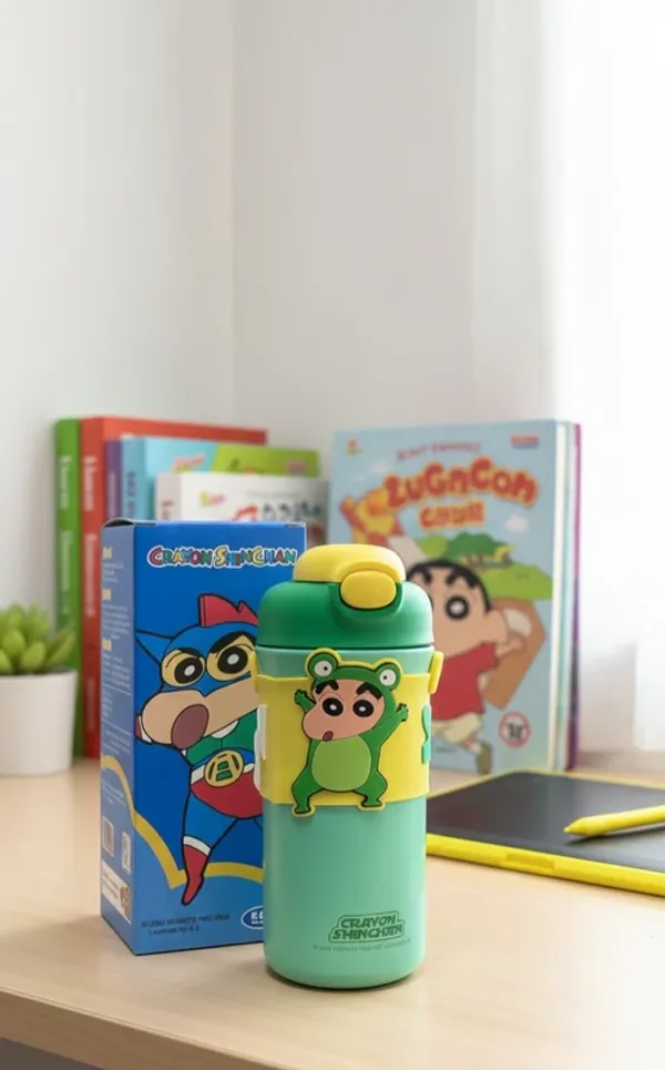 Cartoon_Stainless_Steel_Insulated_Water_Bottle_Green_-__520_ML
