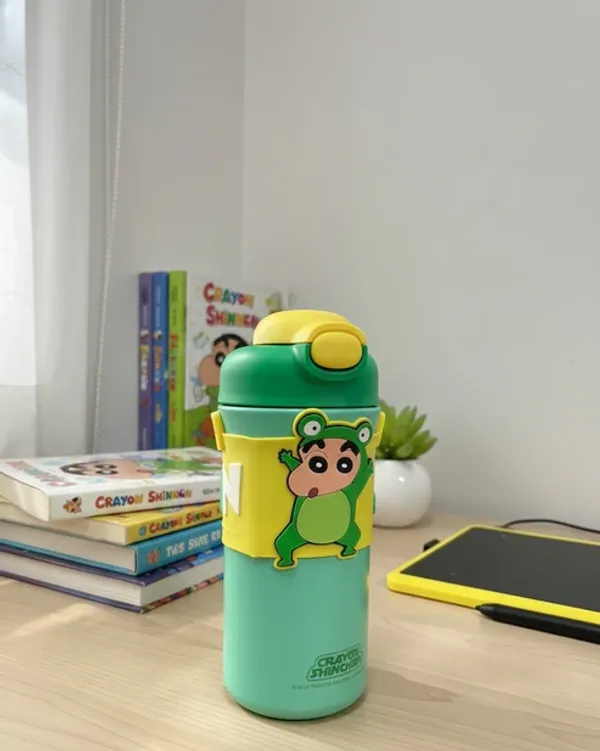 Cartoon_Stainless_Steel_Insulated_Water_Bottle_Green_-__520_ML