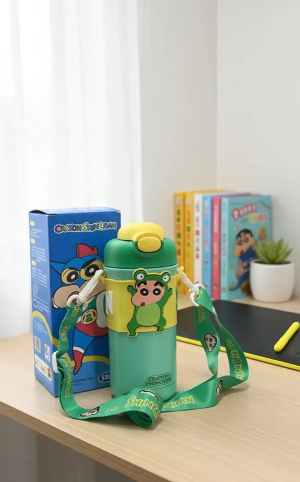 Cartoon_Stainless_Steel_Insulated_Water_Bottle_Green_-__520_ML
